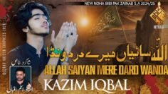 Allah Saiyan Mere Dard Wanda ||Kazim Iqbal New Noha Vichora ||Noha 2024