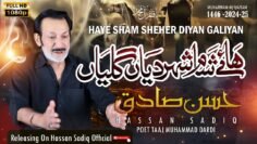 Haye Sham Shehar Diyan Galiyan | Hassan Sadiq | Muharram 1446-2024 | Nohay 2024 | New Noha 2024