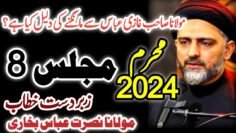Majlis 8 | Allama Nusrat Abbas Bukhari | Ghazi Abbas se mangne ki daleel ..| Muharram 2024 1446h